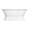 Aqua Eden Pedestal Bathtubs, 60 L, 30.69 W, White, Cast Iron VCTND603024 - alternate 7